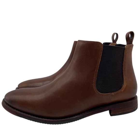 Johnston & Murphy Womens Shoes Leather Chelsea Boots Sz 7.5 Brown Ankle Casual
